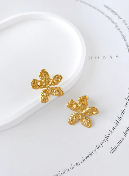 Aretes Flor de papel