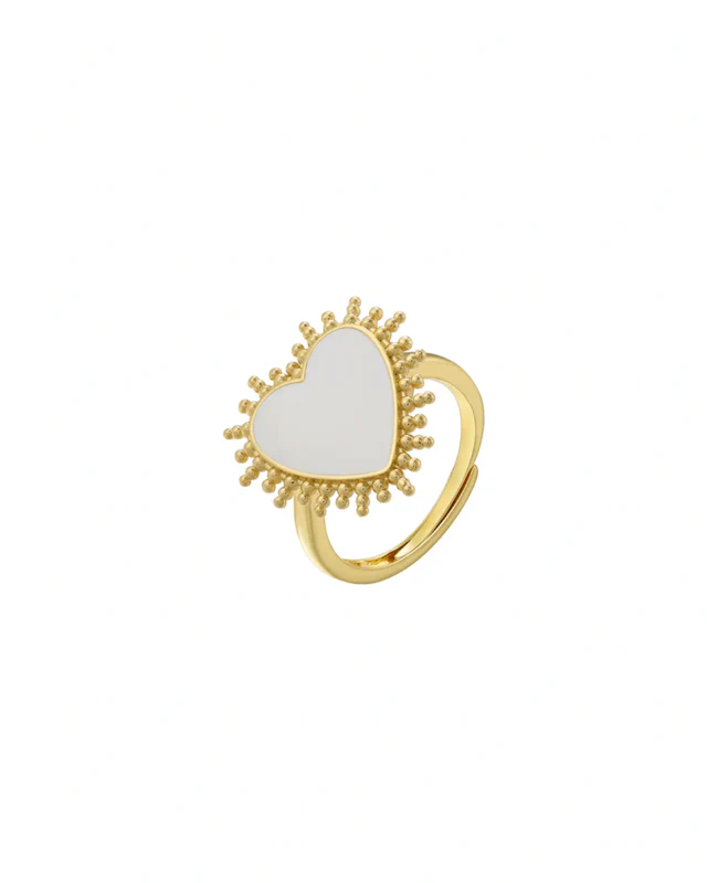 Anillo White Heart