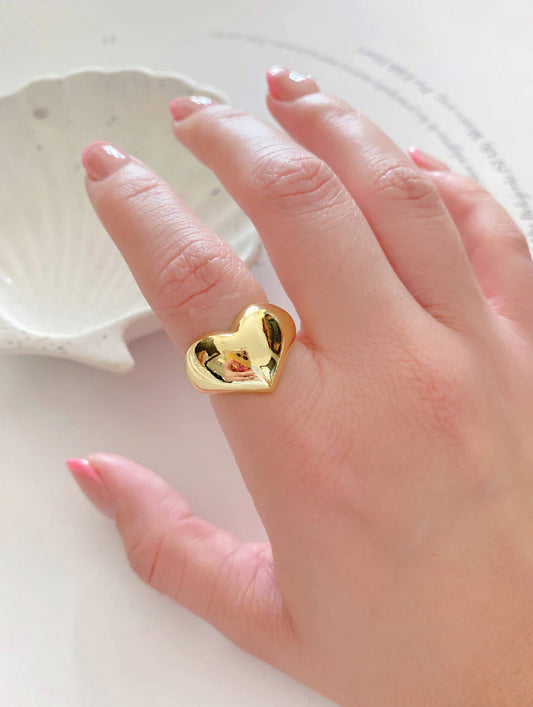 Anillo Chunky Heart